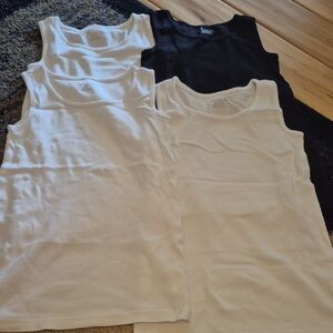 Place Kids Tank Tops - Black and White